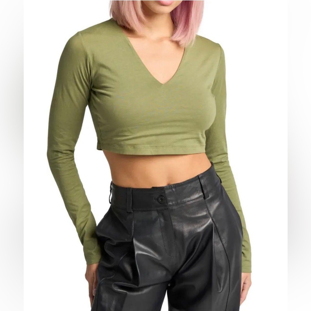 Windsor Long Sleeve Cropped Top